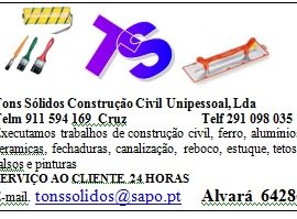 TONS SOLIDOS CONSTRUÇÃO CIVIL