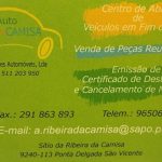 AUTO RIBEIRA DA CAMISA E PEÇAS REUTILIZÁVEIS